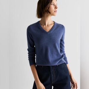 Quince NWT Mongolian Cashmere V-Neck Sweater